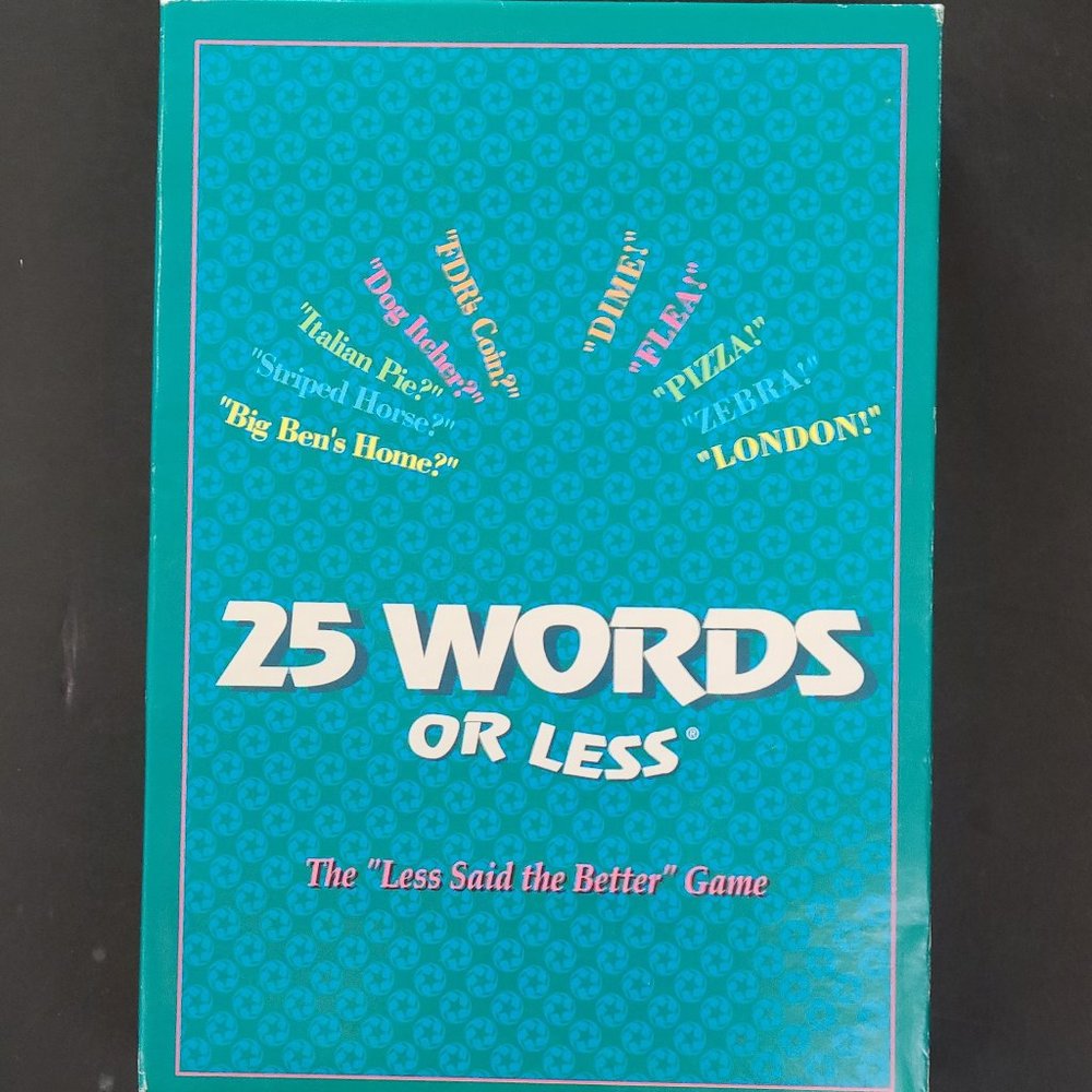 25 Words or Less party game from Winning Moves. 1st Edition. Complete